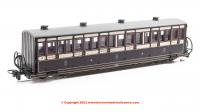 GR-600B Peco FR Short Bowsider Bogie Coach - Victorian Purple Brown 18